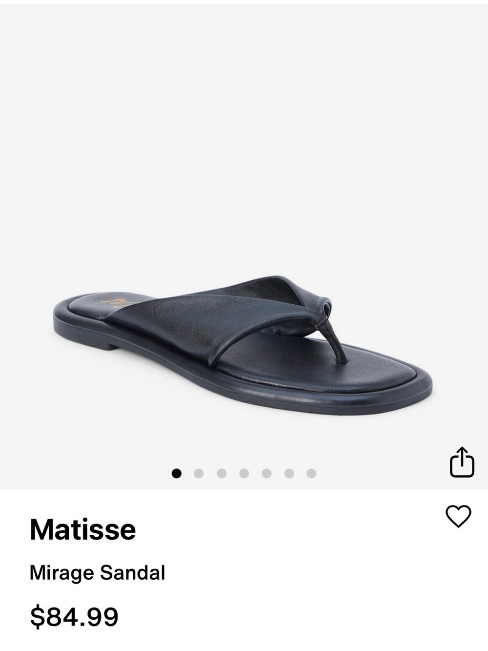 Matisse Mirage Sandals - Black Leather - Picture 4 of 15